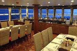 Horizon III Liveaboard - Maldives. Dining area.